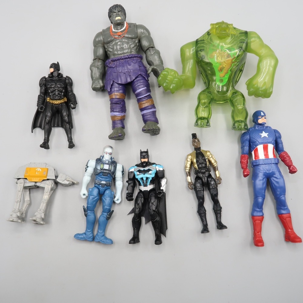 Marvel Universe DC Comics SpiderMan Hulk Action‎ Figure Toys Lot